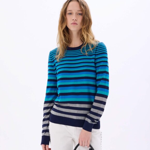 Vintage Sonia Rykiel Sweater Striped Wool 70s-80s size 42 (actual size S) - Picture 14 of 15